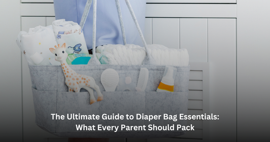 Mother holding Essentials for her baby changing diapers