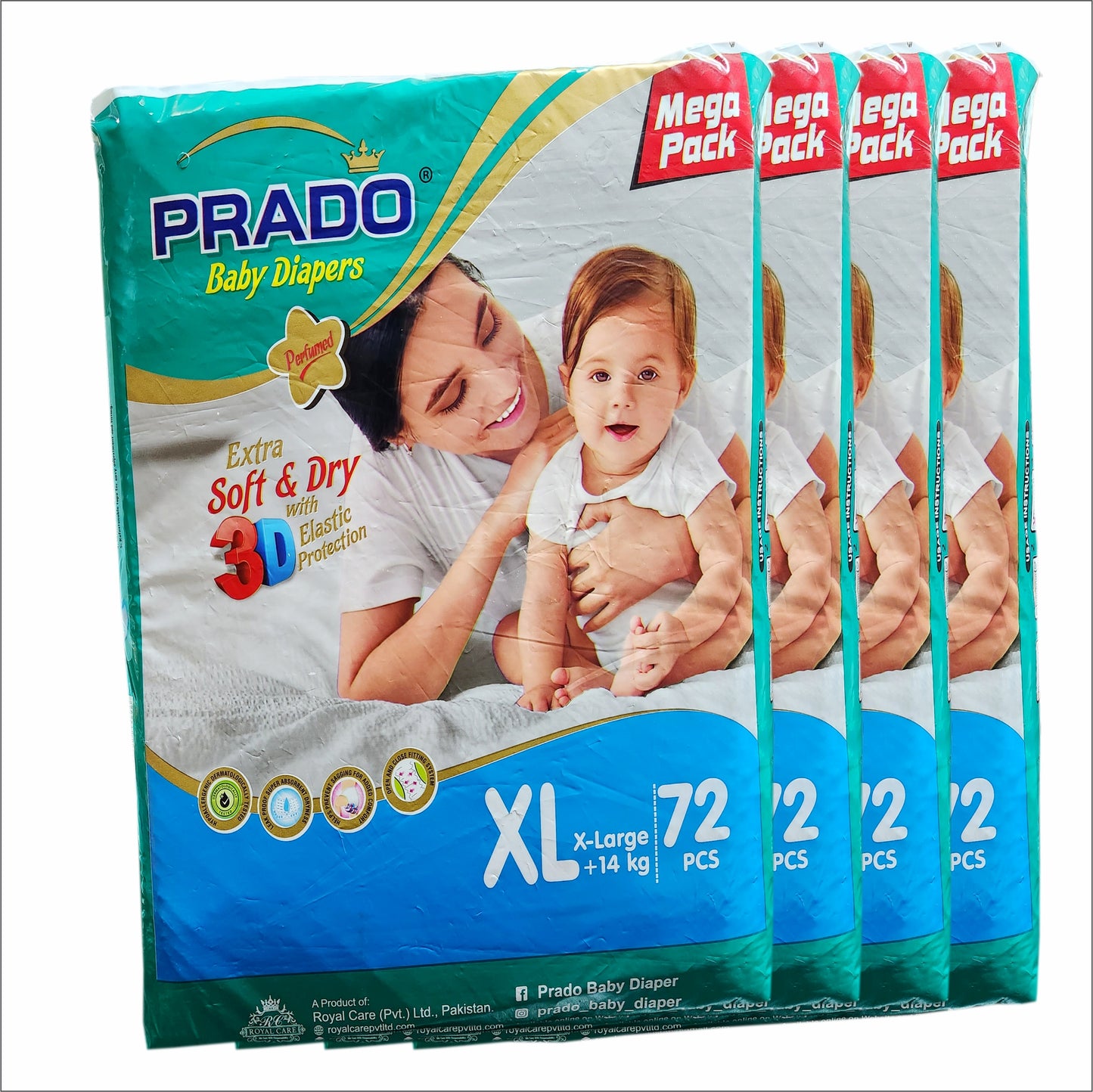 Prado 1+1 Mega Pack Bundle #3 Get 3 Paket of Wipes Free
