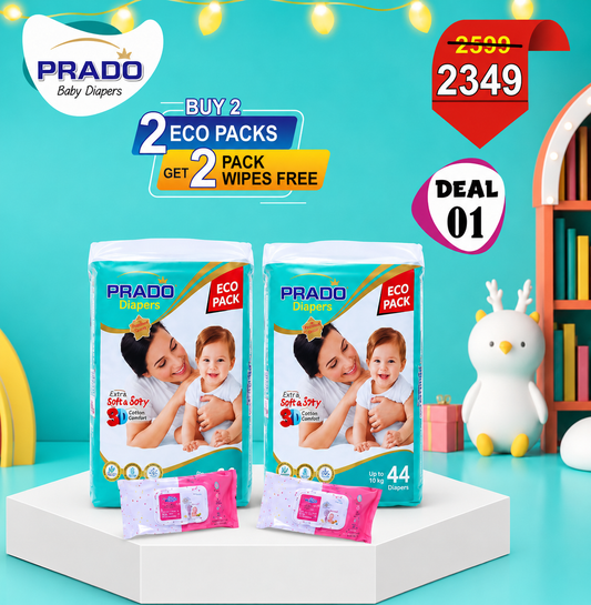 Eco Deal 01 | Buy 2 Eco Packs & Get 2 Wipes Free
